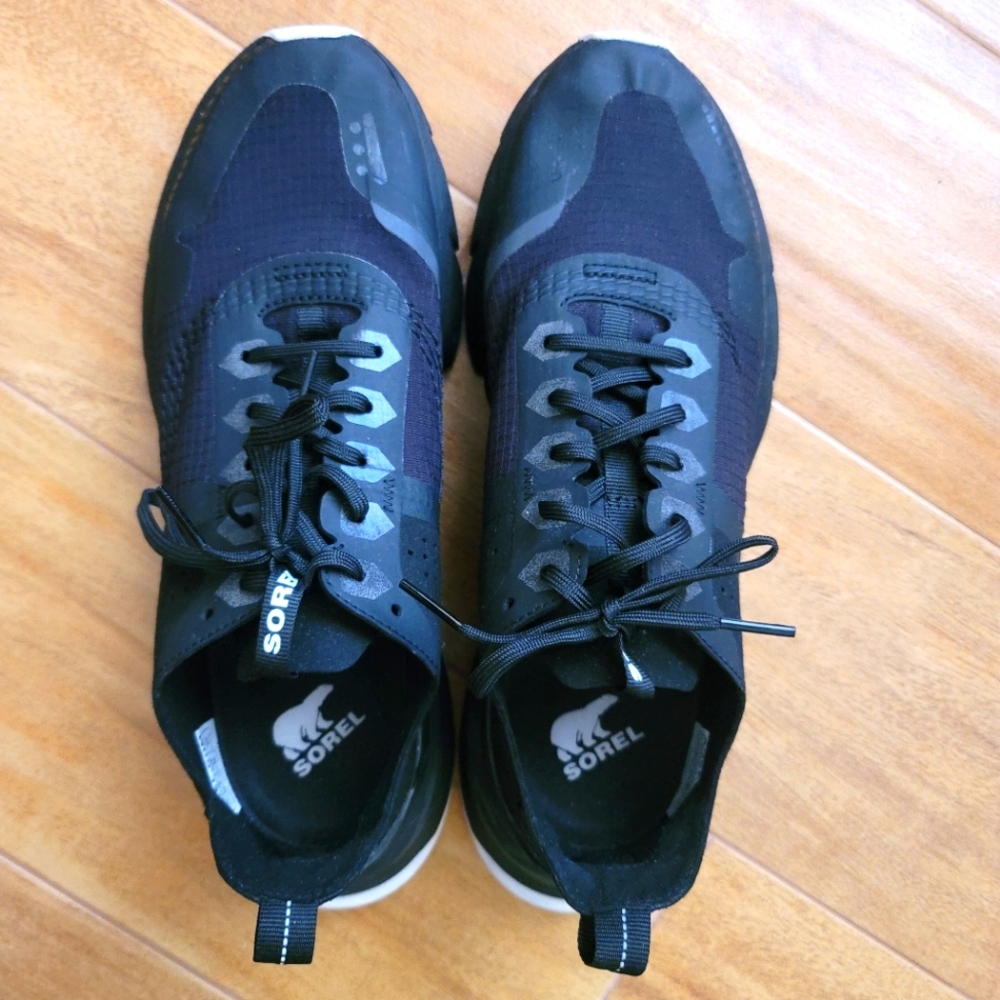 SOREL Kinetic Rush Ripstop City Sneakers Women's 10M black EUC - Picture 7 of 8